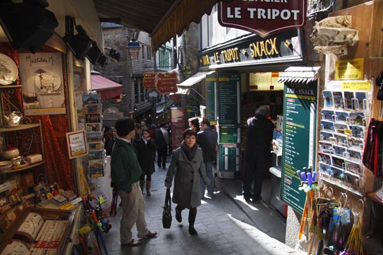 Street at Mont St. Michel