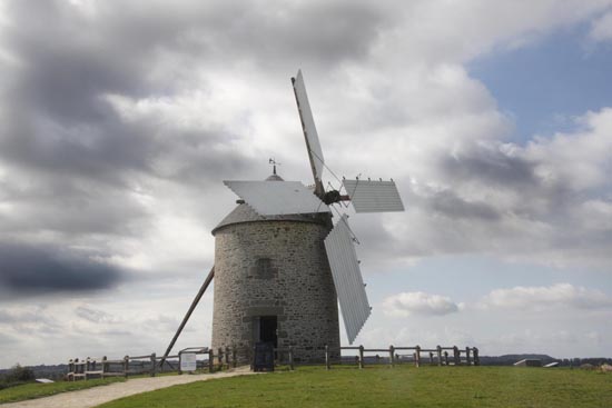 Windmill near Mont St. Michel